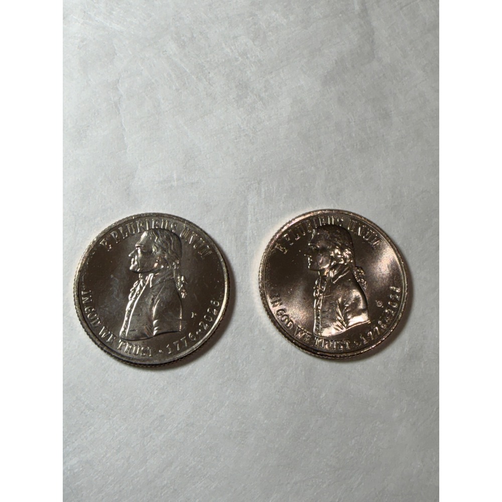 2026 Quarter 2 Coin Set P & D Mint Declaration of Independence 1776